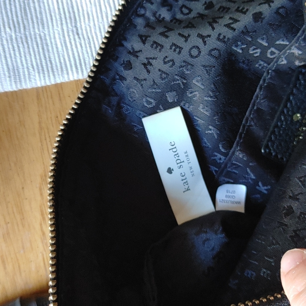 kate spade Black Pebbled Leather Crossbody Hobo with Tassel - Picture 3 of 6